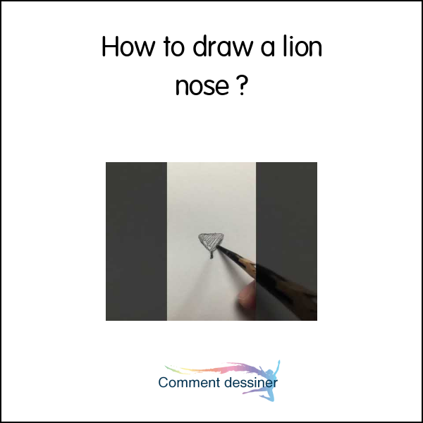 How to draw a lion nose